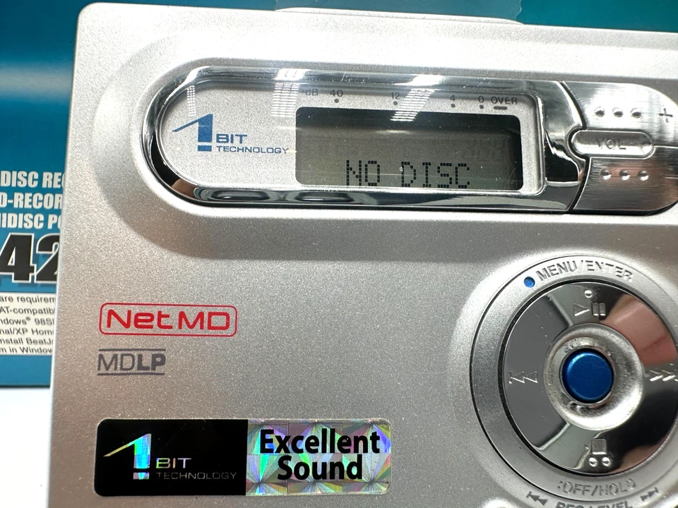 Sharp IM-DR420H(S) - NetMD Recorder - tragbar - 1-Bit - OVP - Bild 4 von 4