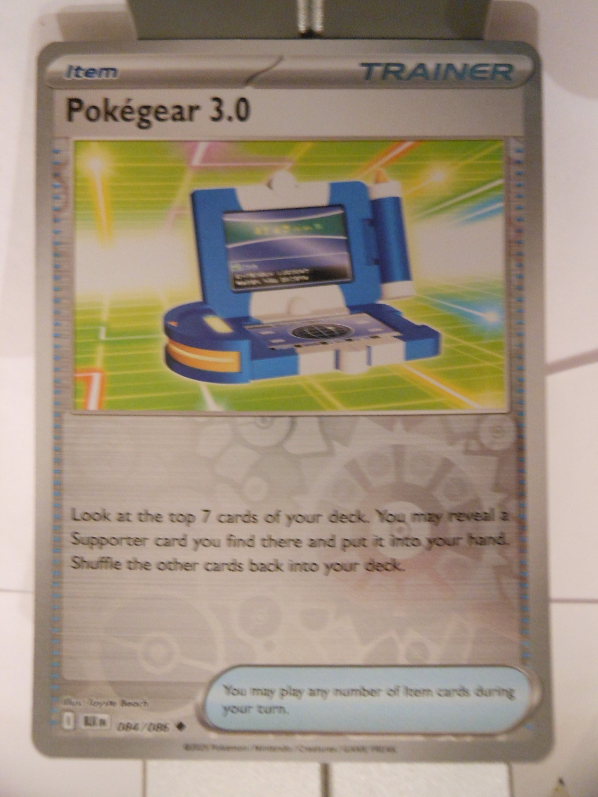 144PK84r - Pokegear 3.0- 84/86 - Black Bolt (BLK) - Uncommon Reverse