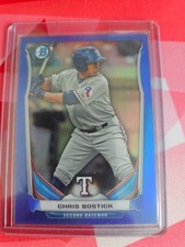 2014 Bowman Chrome Blue Refractor Chris Bostick #BCP78 /250 Rangers 