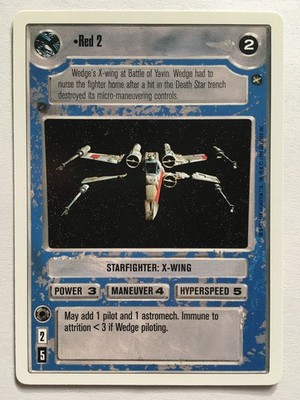 Star Wars CCG Decipher A New Hope WB Revised Red 2 R1 SWCCG TCG 1998