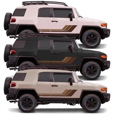 Graphics Racing Stripe Decal Kit For Toyota FJ Cruiser Side Door Vinyl Stickers
