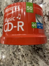 Memorex Music CD-R 50 Pack 700MB 80 Min 40x Recordable Audio Discs Spindle