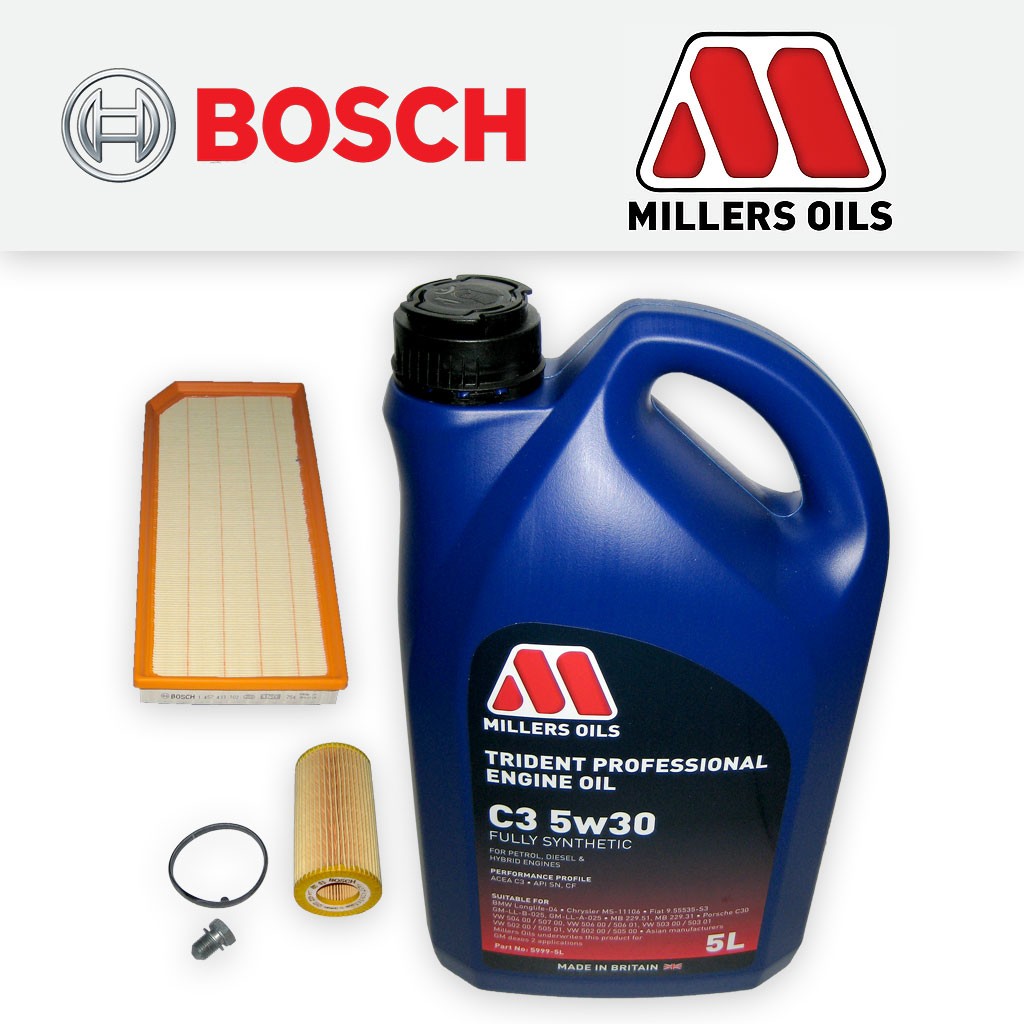 SERVICE KIT for SEAT LEON (1P) 2.0 TFSI OIL AIR FILTERS +C3 OIL (2005-2009)