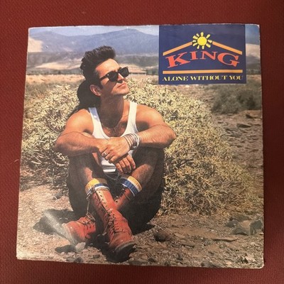King Alone Without You Vinyl Record EX/VG+ A6308 A2/B2 1985