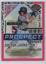 2024 Panini Prospect Edition Pink Velocity Prizm /79 Colton Ledbetter #134 0l7f