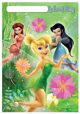 Tinkerbell and Fairies Loot Treat Favor Bags 8 Count Birthday Party Supplies