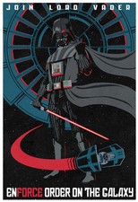 Star Wars Join Lord Vader SIGNED Poster COA Ltd Edition x/150 Print