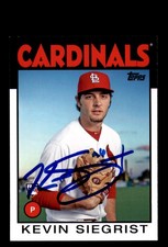 Signed Baseball Card Auto Kevin Siegrist 2014 Topps Archives #121 Cardinals