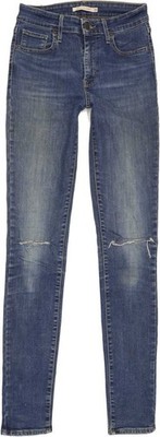 Levi's 721 High Rise  Damen Blau Skinny Stretch Jeans W26 L32 (88159)