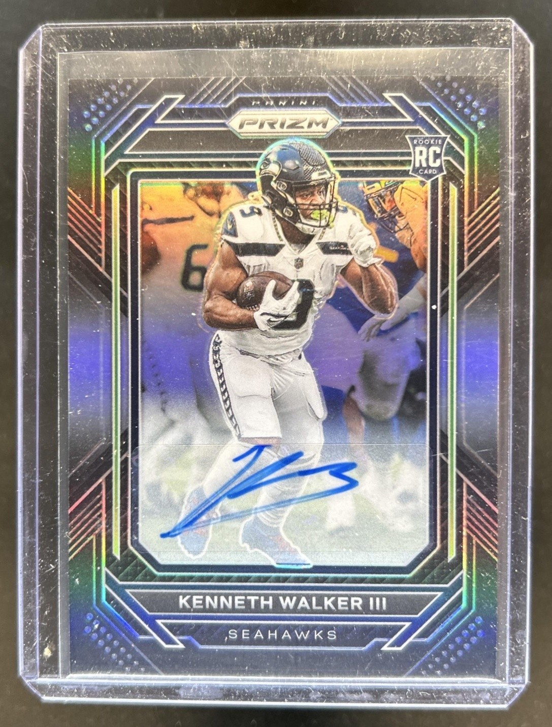 Kenneth Walker III Panini Chronicles Prizm Black #PB19 Silver