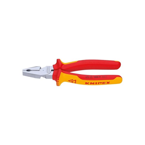 Knipex Kraft-Kombinationszange Vde Mit Mehrkomponenten-Griffen 180Mm , 0206180-image
