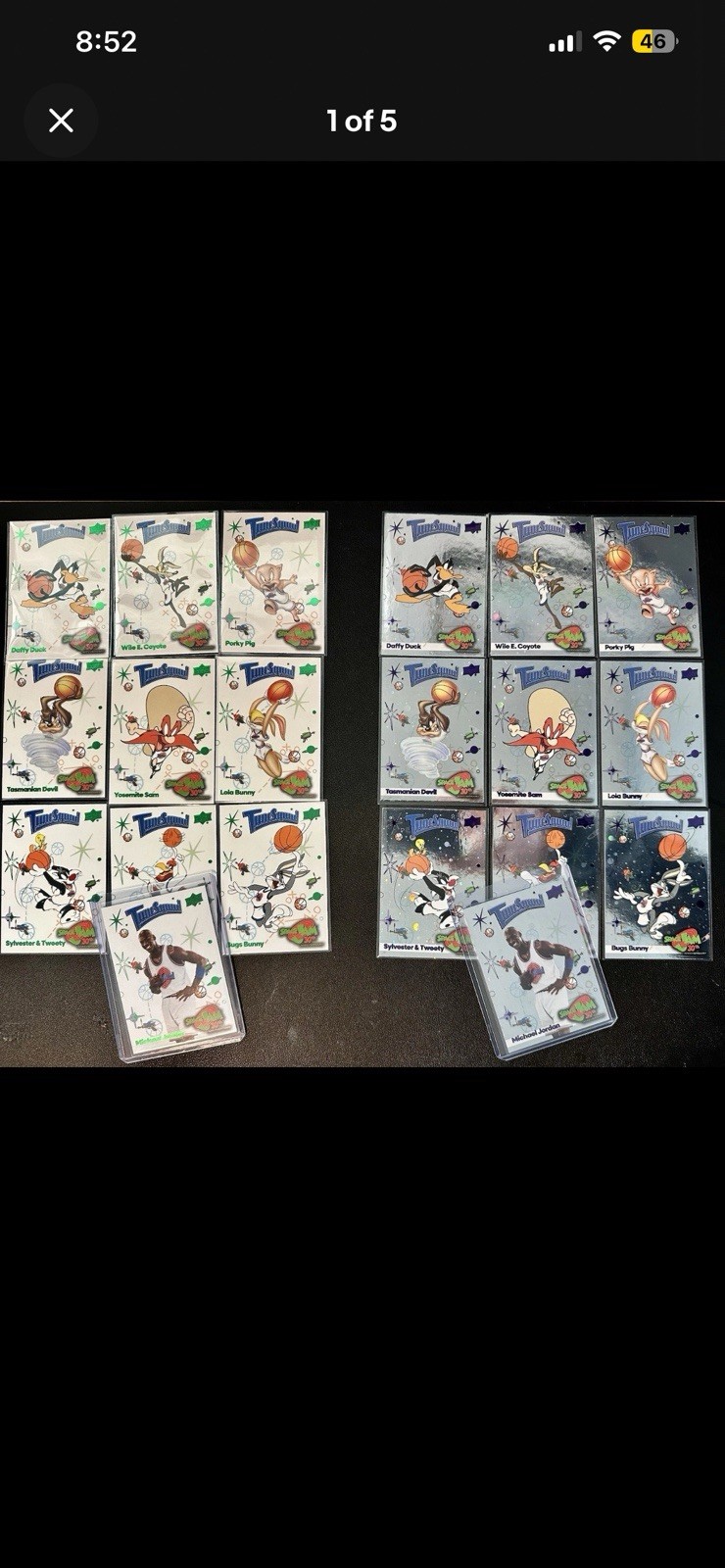 2026 Upper Deck 30th Anniversary Space Jam - Complete White And Cosmos Foil Sets