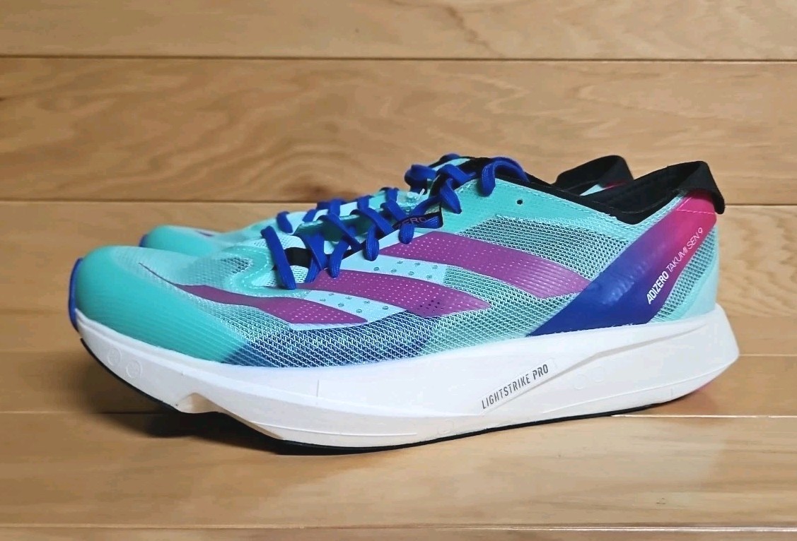 ADIDAS Adizero Takumi Sen 9 Running Shoes Mens Size 7 Pulse Mint Sail GV9094 thumbnail 6