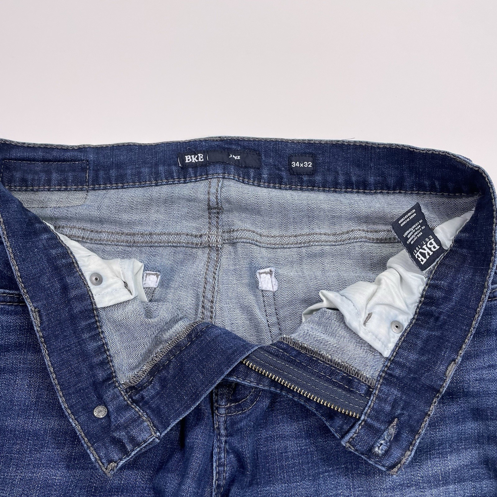 Rodao Background Bke Jake Straight Jeans Men’s 34x32 (m.32x30) Blue Denim Pants Cowboy ...