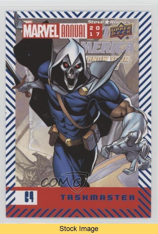 2017 Upper Deck Marvel Annual Blue Foil Taskmaster #64 READ 09b9