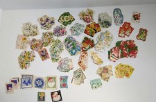 Huge lot Of 125 Vintage Small Stickers/Stamps NEW People Floral  More