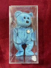 Classy Ty Beanie Baby People's Choice Teddy Bear W/ Plastic display case