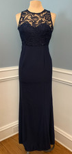 Lulus Dress Womens M Oak & Elm Lace Fitted Sleeveless Prom Evening New Years