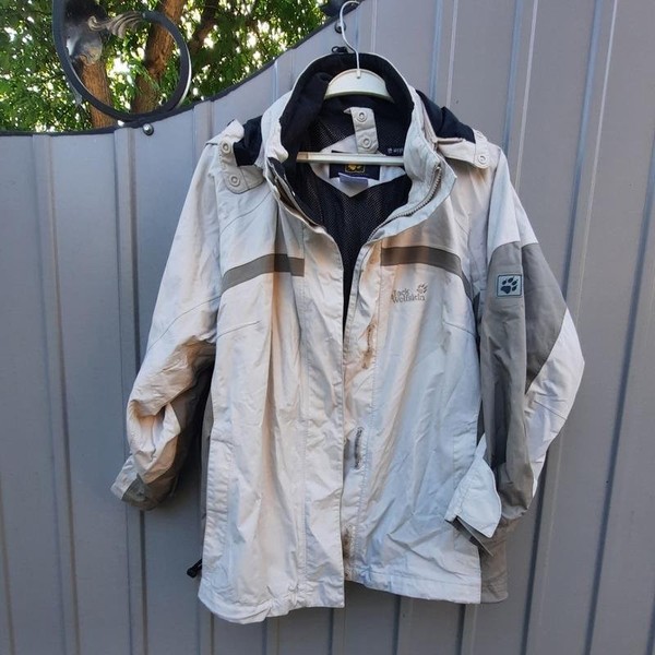 Women Jack Wolfskin Jacket Grey Polyamide 44 / XXL