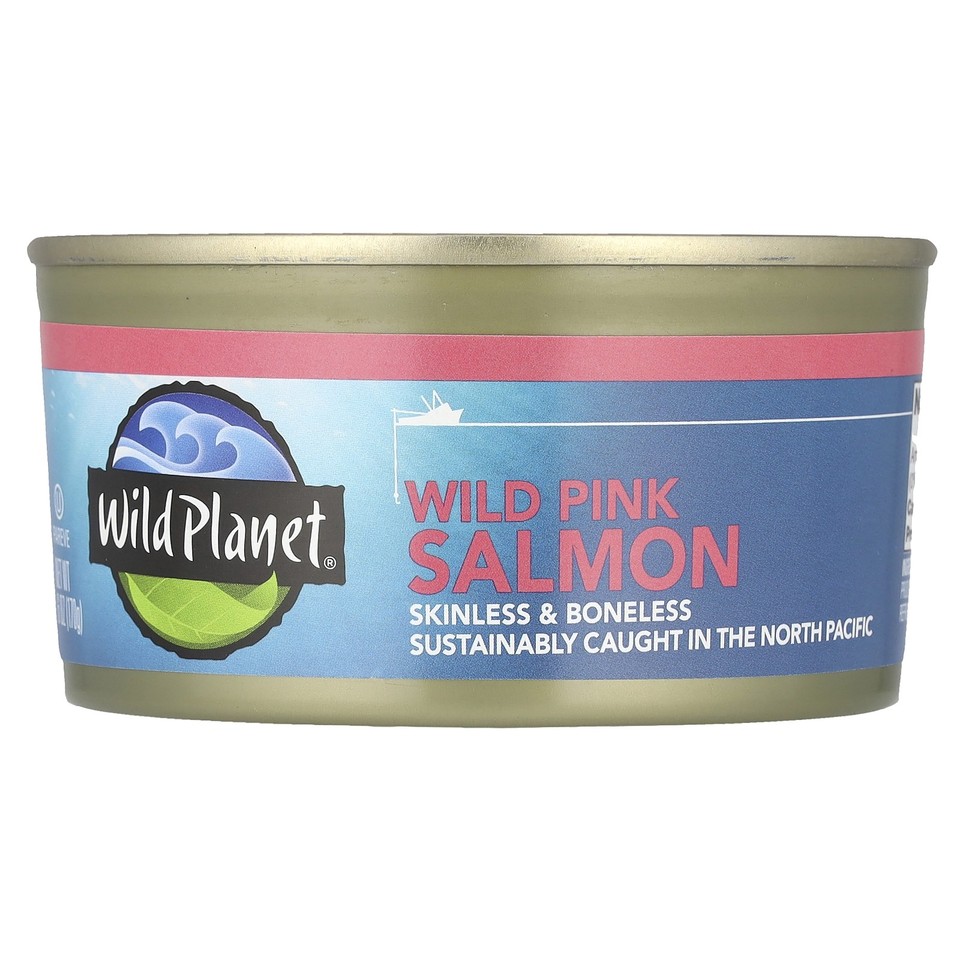 Wild Pink Salmon, Skinless & Boneless, 6 oz (170 g)