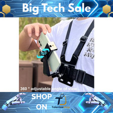 5 in 1 Phone Chest Strap Mount POV Body Harness Holder for Live Stream Video