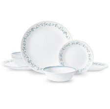 Corelle Country Cottage 12-Piece Glass Dinnerware Set (Service for 4)