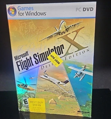 Microsoft Flight Simulator X Deluxe Edition PC DVD Simulation Manual E NTSC-U/C