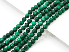 2mm 3mm 4mm Natural Faceted Malachite Round Beads, Green Gemstones