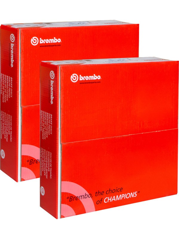 2 x Brembo Disc Brake Rotor 302mm 08.A537.11 fits Volvo XC70 2.4 BZ D / D4 AWD