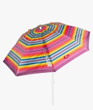  Grande ombrellone da spiaggia, Ø200 cm, con tettuccio di ventilazione