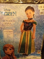 Disney Frozen CORONATION ANNA HALLOWEEN COSTUME Girls Size Small 4-6 NIP NEW
