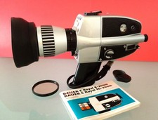 Vintage Design  Bauer C Royal. 10-Zoom. Super 8 Movie Camera  Origi. Case/