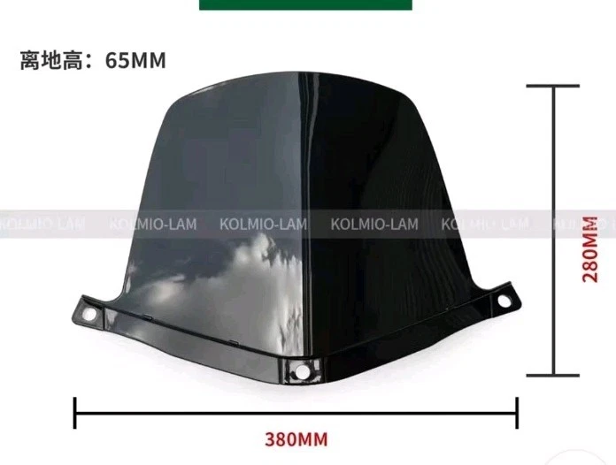 MINI PARABREZZA TRASPARENTE   PIAGGIO BEVERLY 125 200 250 DAL  (04-07) - Immagine 2 di 4