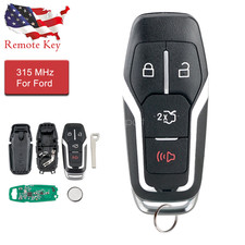 For 2015 2016 2017 Ford Mustang Smart Key Fob Prox Remote 164-r8109 4 Button