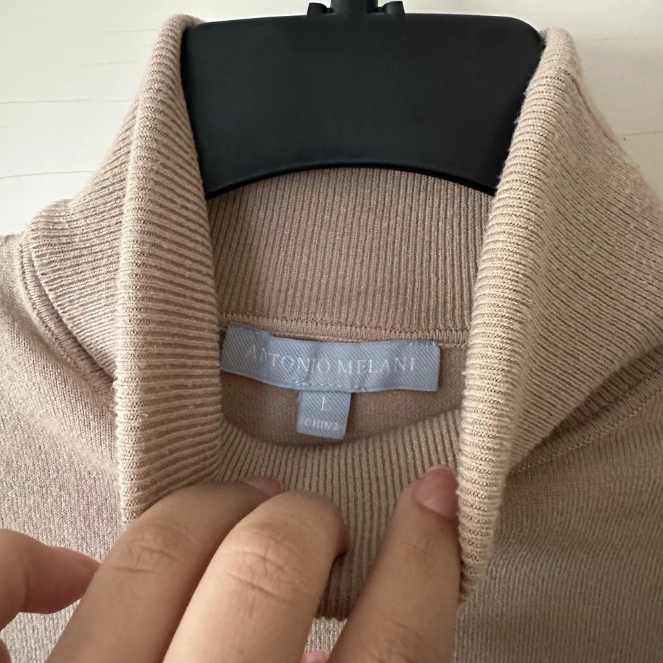 Свитер с водолазкой желтовато-коричневый Antonio Melani размер L - Изображение 2 из 4