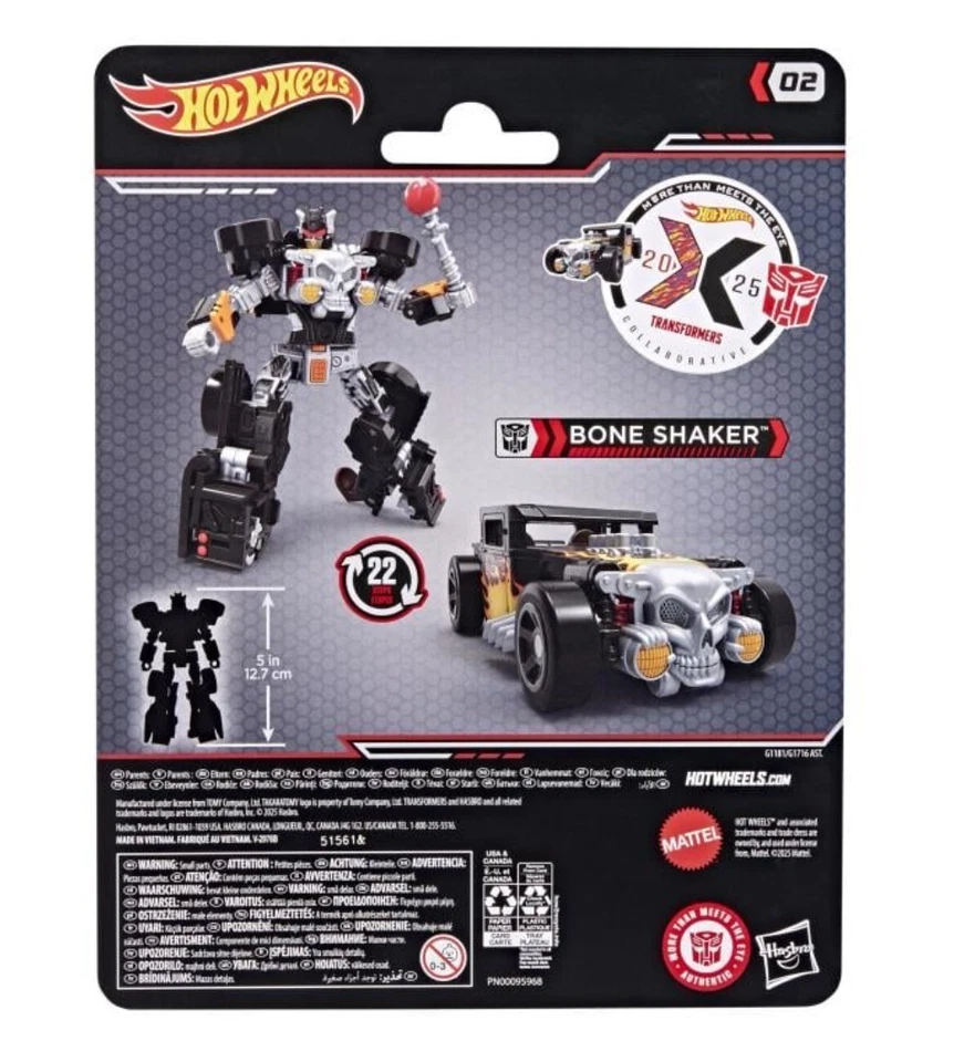 Transformers Collaborative Hot Wheels x Transformers Class Bone Shaker*IN-STOCK* - Image 3 of 4