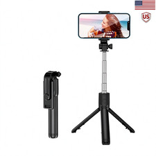 Portable Mini Selfie Stick Tripod Wireless Bluetooth Remote Cell Phone Stand US