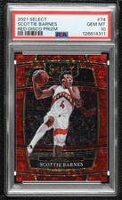 2021-22 Select Concourse Red Disco Prizm 26/49 Scottie Barnes PSA 10 GEM MT 13rw