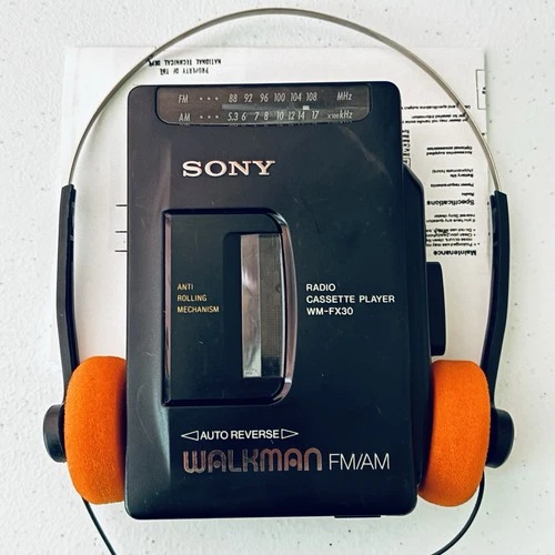 Sony Walkman WM-FX30 Cassette Player & AM/FM Radio - New Belt - Reconditioned
