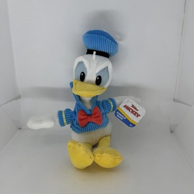 Disney Junior Mickey Donald Duck 10  Plush Toy Just Play Logo 2022 NWT