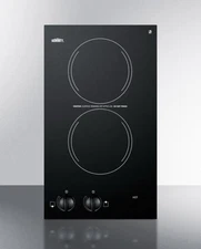 Summit CR2110 Electric 2 Burner Ceramic Cooktop