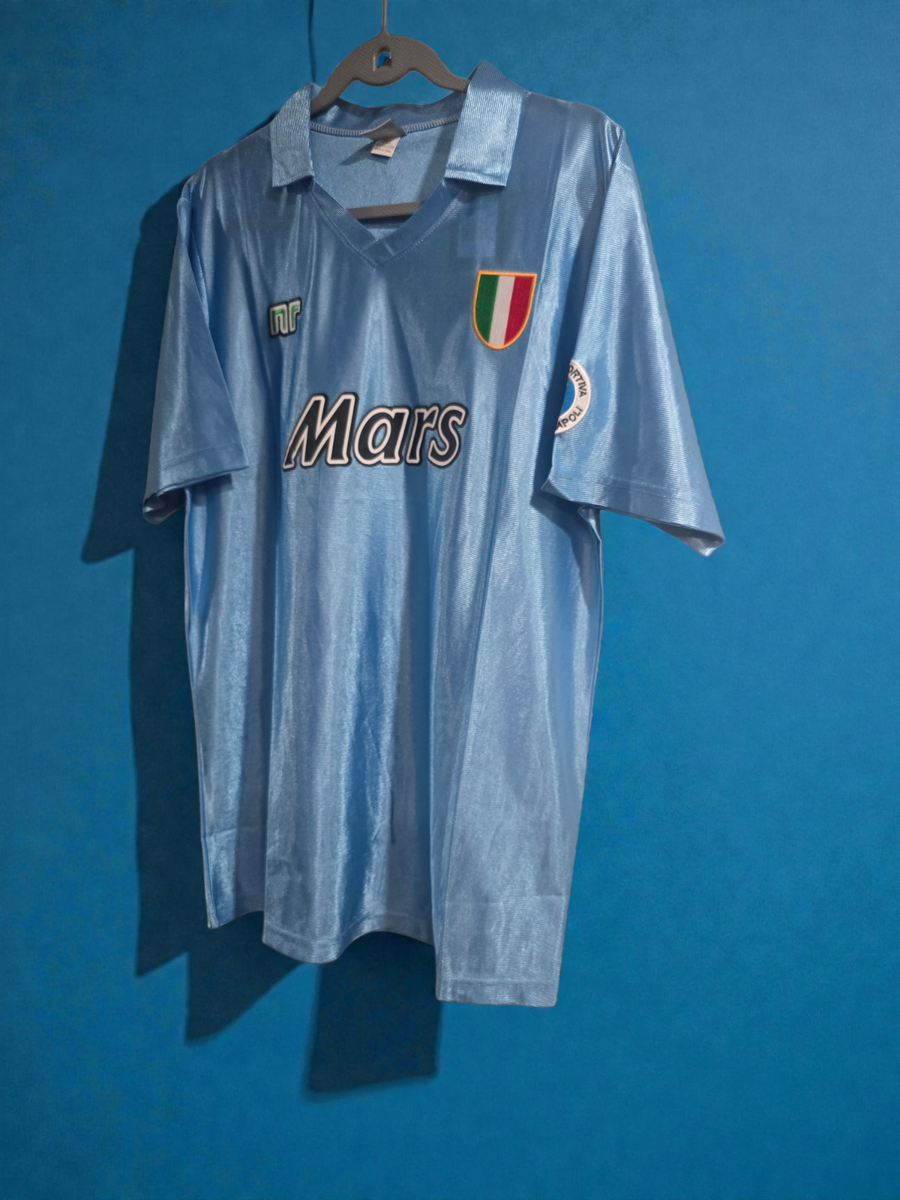SSC NAPOLI HOME 1990/1991 - Football Soccer - MARADONA # 10 - 2XL