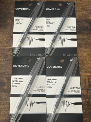COVERGIRL - Easy Breezy Brow Micro-Fine + Define Pencil, 705 RICH BROWN, 4 PACK