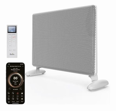Ballu Mica Infrared Space Heater Indoor Use,Large Room Panel White 