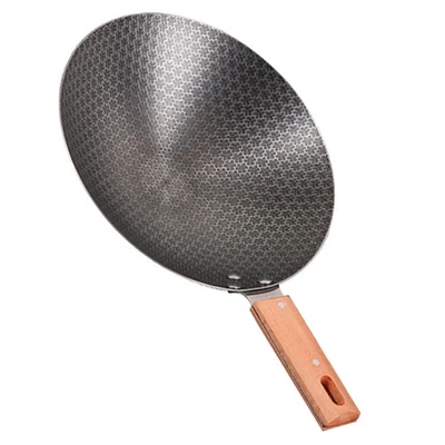 Traditionelle Eisen-Wok-Bratpfanne, Haushaltsküchengeschirr, kleiner Wok für - Bild 1 von 4