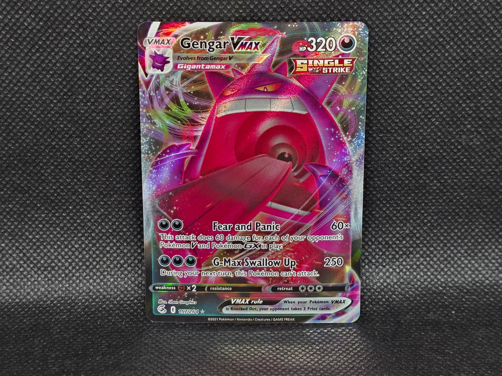 Gengar VMAX #157 Pokémon Fusion Strike