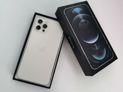 Boxed - iPhone 12 Pro Max 128GB/256GB/512GB  (Unlocked) with FACE ID - Silver