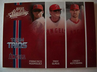 2005 DONRUSS ABSOLUTE MEMORABILIA TEAM TRIOS , ANGELS  # TT-31   BOX  # 18