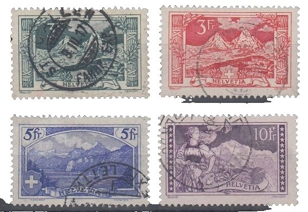 Switzerland Multiple Stamps