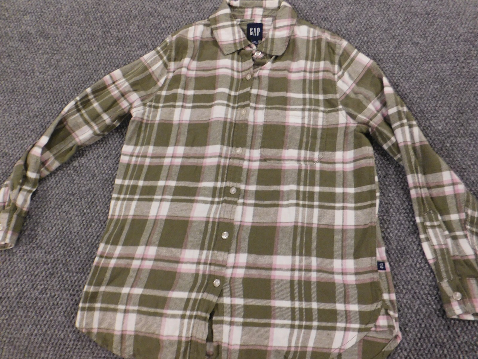 Gap Womens Blouse Extra Small Green  button down … - image 2